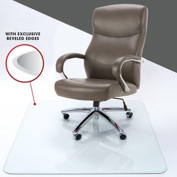 Simeon Collection 36" x 46" Chair Mat in Clear, , large