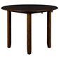 New Heritage Gia 3-Piece Round Drop Leaf Dining Set in Warm Brown, , large