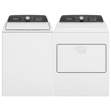 Whirlpool 4.5 Cu. Ft. Top Load Washer and 7 Cu. Ft. Electric Dryer Laundry Pair in White, , large