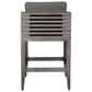 Armen Living Vivid Patio Bar Stool in Light Gray, , large