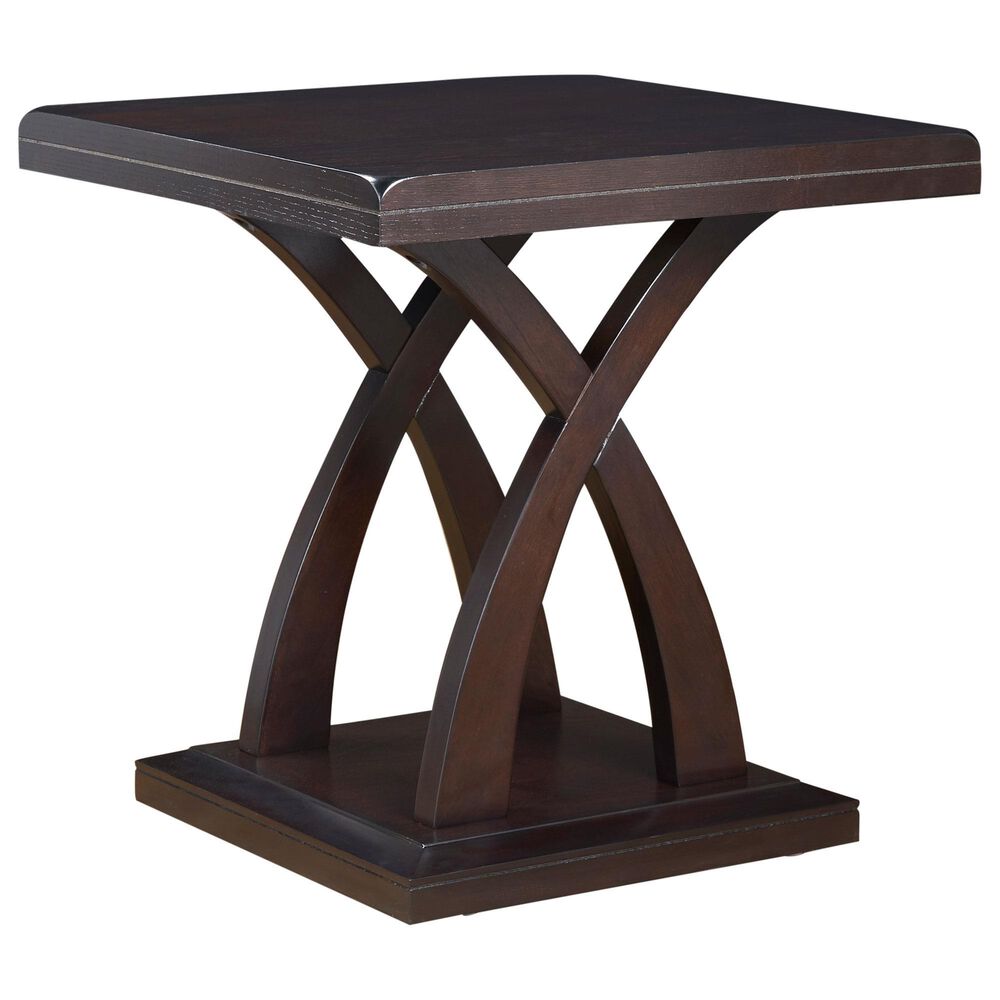 Steve Silver Furniture Jocelyn End Table in Espresso Cherry, , large