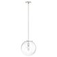 Hunter Sacha 1-Light Pendant in Brushed Nickel, , large