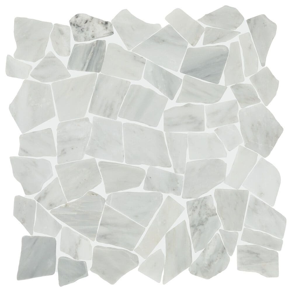 Dal-Tile Gamma Mystic 13"" X 13"" PEBBLE Natural Stone Mosaic Sheet, , large
