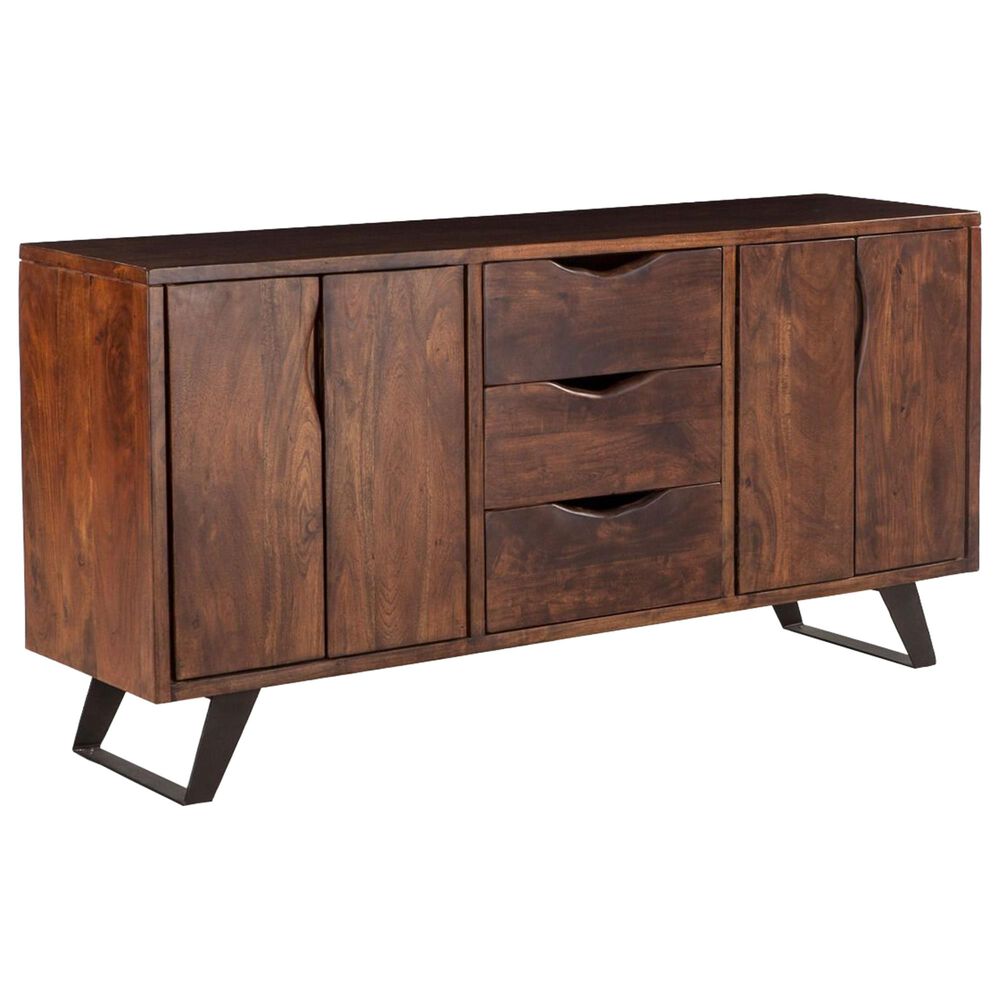 Home Trends & Design London Loft 68" Sideboard in Walnut, , large