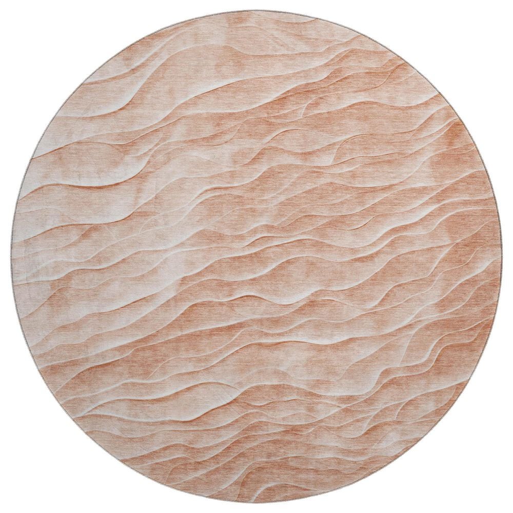 Dalyn Rug Company Pacifica PA1 8" Round Coral Area Rug, , large