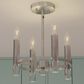 Hunter Sunjai 4-Light Semi-Flush Mount in Brushed Nickel, , large