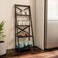 Timberlake Lavish Home 4-Shelf Ladder Bookcase in Black, , large