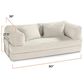 Jaxx Unsofa Stationary Loveseat in Sand Velvet, , large