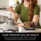 Ninja Crispi 4-In-1 Portable Glass Air Fryer Cooking System in Stone, , large