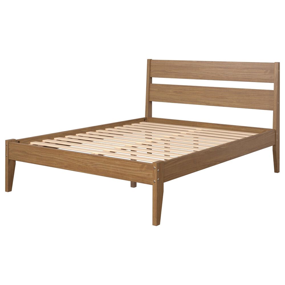 Forest Grove Low Board Queen Platform Bed in Urban Oak, , large