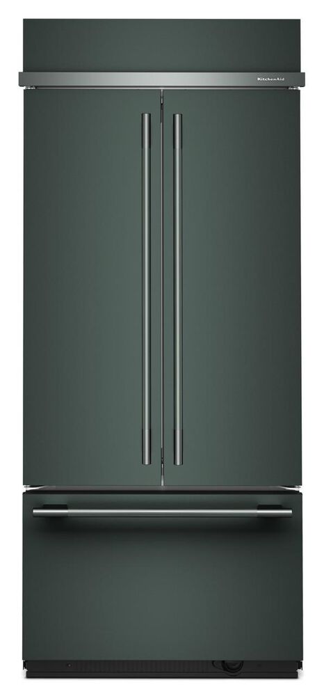 KitchenAid 20.8 Cu. Ft. 36" Built-In French Door Bottom Mount Refrigerator with Platinum Interior, , large
