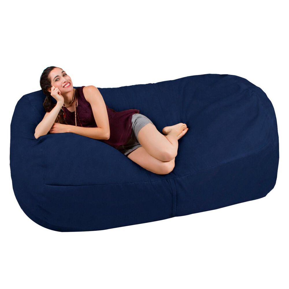 Jaxx 7&#39; Giant Bean Bag Sofa in Navy, , large