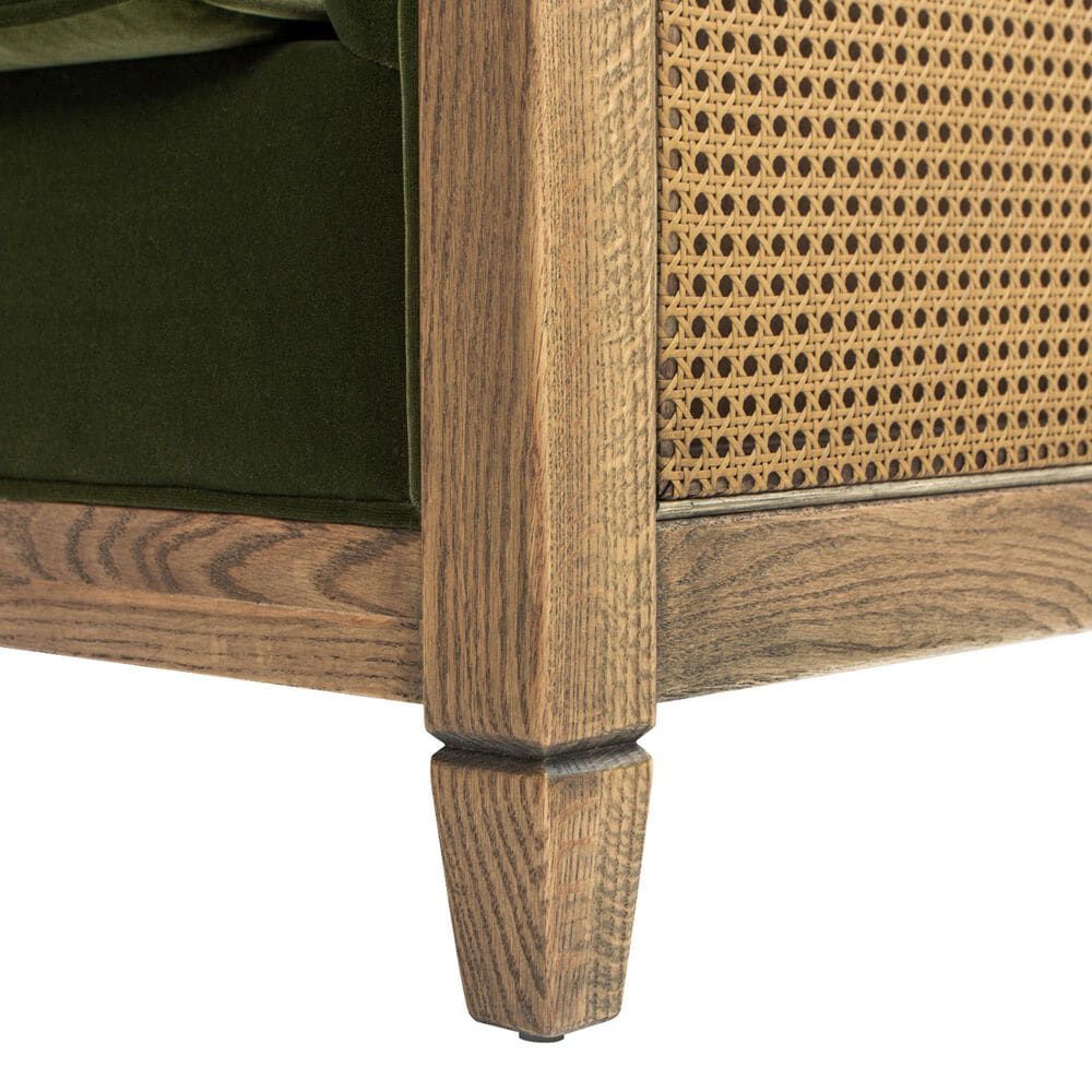 Jennifer Taylor Home Georgia Accent Arm Chair with Olive Green, , large