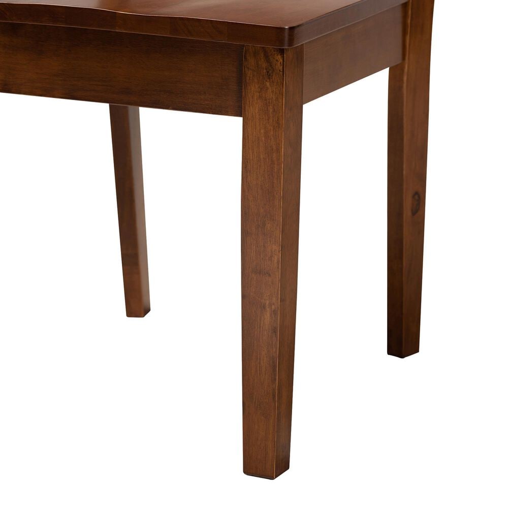 Baxton Studio Nicolette Side Chair in Walnut Brown (Set of 2), , large