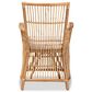 Baxton Studio Rose Rattan Arm Chair in White, , large