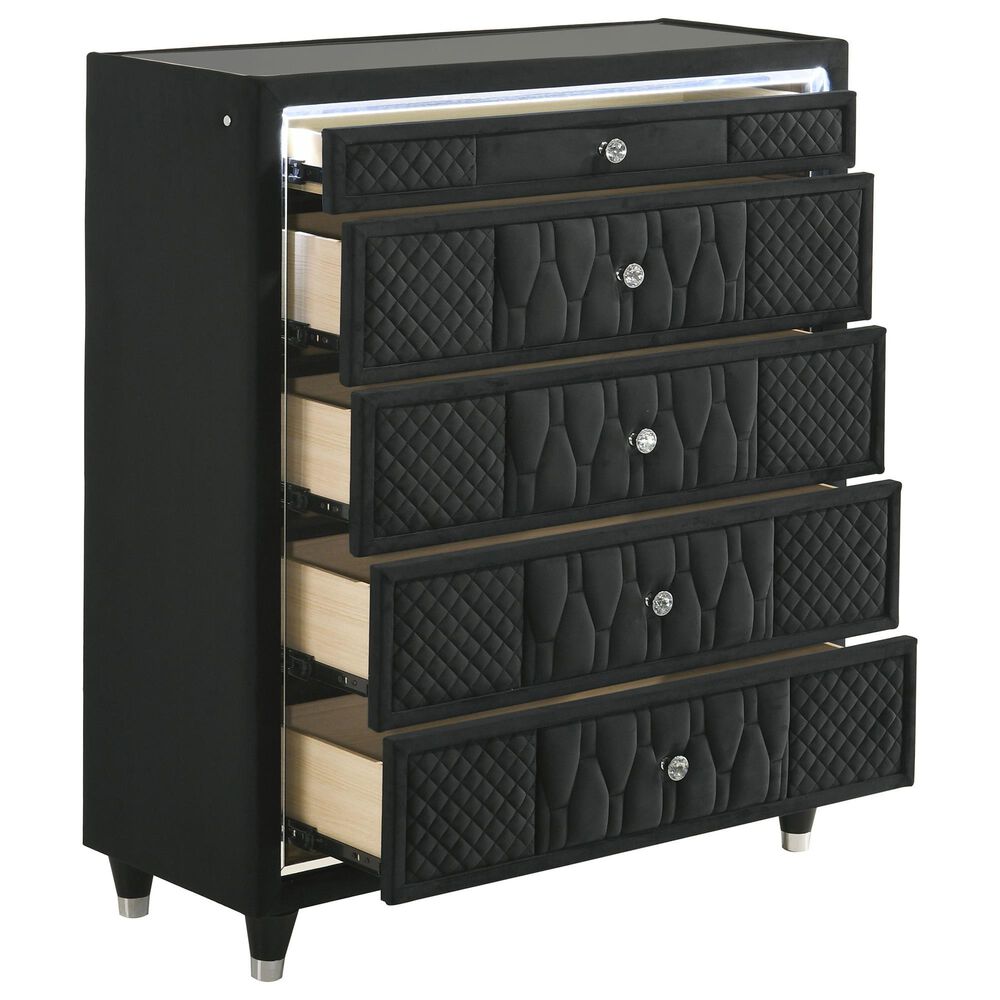 Pacific Landing Lorient 5-Drawer Chest in Black, , large