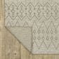 Oriental Weavers Tortuga TR04A 1"10" x 7"6" Beige and Black Runner, , large