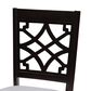 Baxton Studio Elena 7-Piece Dining Set in Grey/Dark Brown, , large