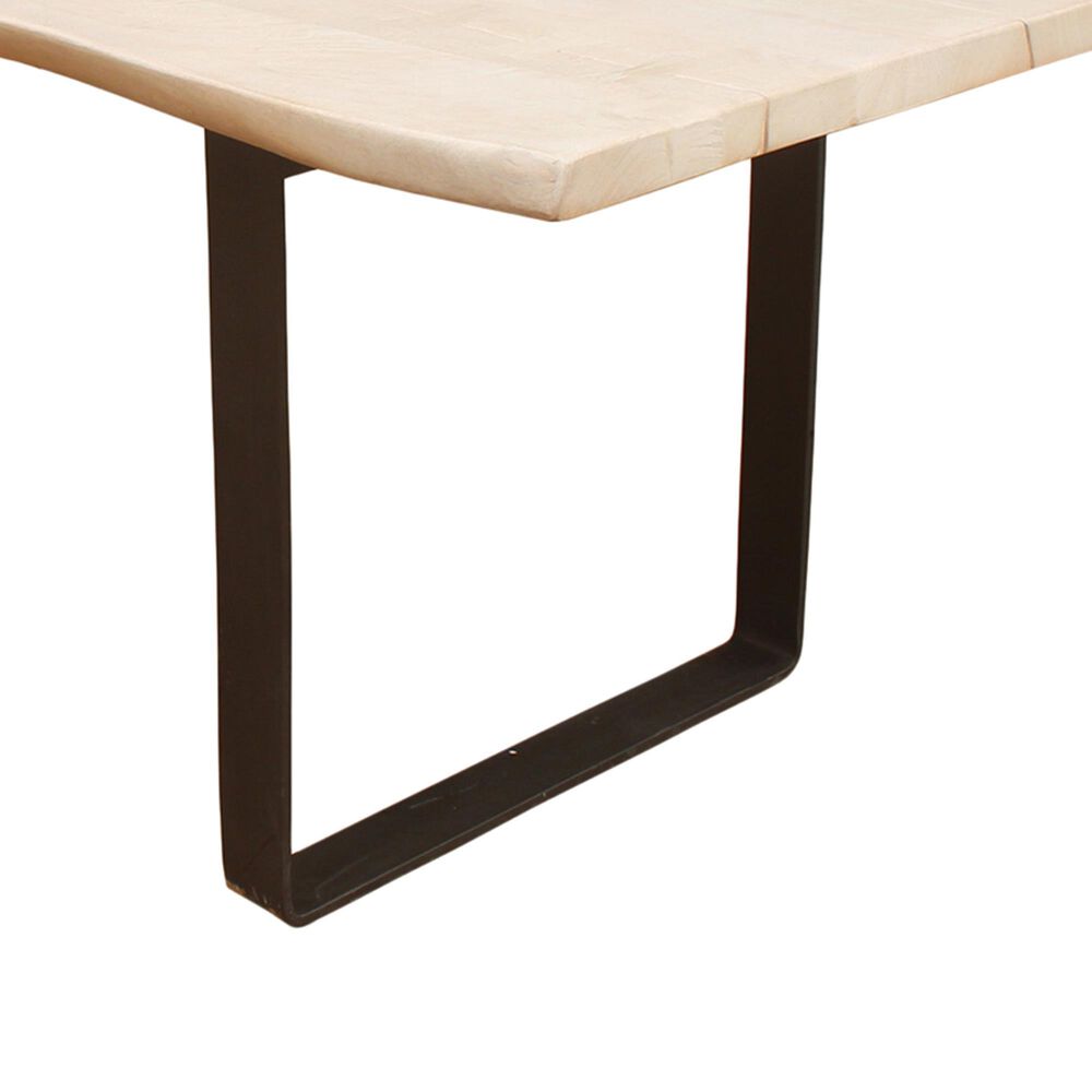 Moe&#39;s Home Collection Wilks Dining Table in White and Silver Grey - Table Only, , large