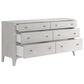 Vantage Mezzanine 4 Piece Queen Upholstered Wingback Bedroom Set in Dove Gray, , large