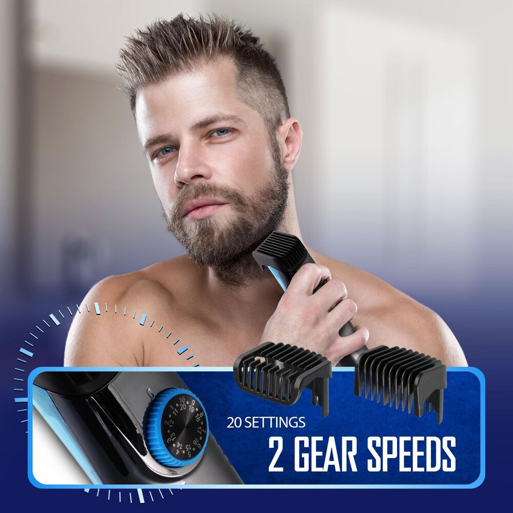 Barbosal Vacuum Beard Trimmer in Black, , large