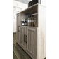 DHP Delany Microwave Stand in Gray Oak and Black, , large