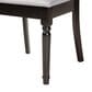 Baxton Studio Lucie Side Chair with Grey Cushion in Espresso Brown (Set of 2), , large