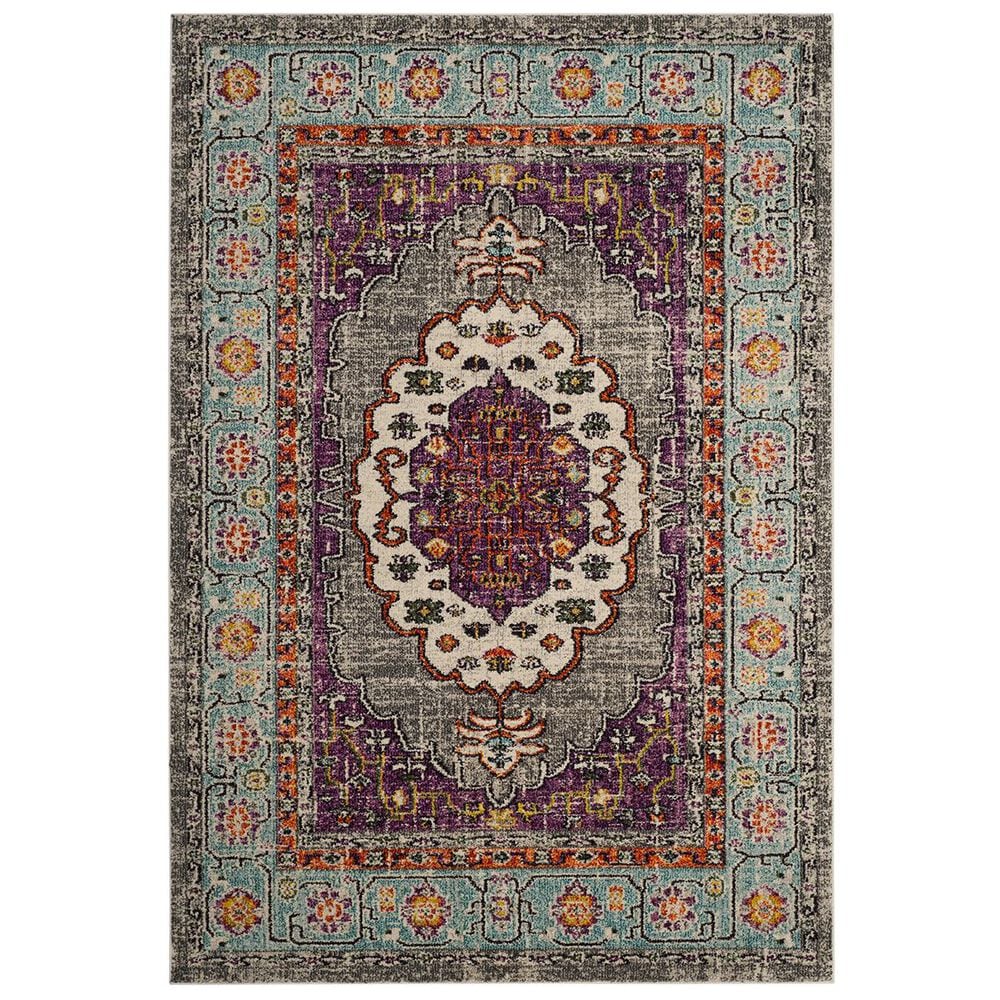 Safavieh Monaco MNC246L-4 4" x 5"7" Violet/Light Blue Area Rug, , large