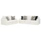 Ashley Karinne Stationary Sofa and Loveseat Set in Linen, , large
