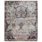 Feizy Melrose 2" x 3" Gray and Rust Area Rug, , large