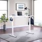 OSP Home Primo 60" Electric Sit and Stand Desk in White, , large