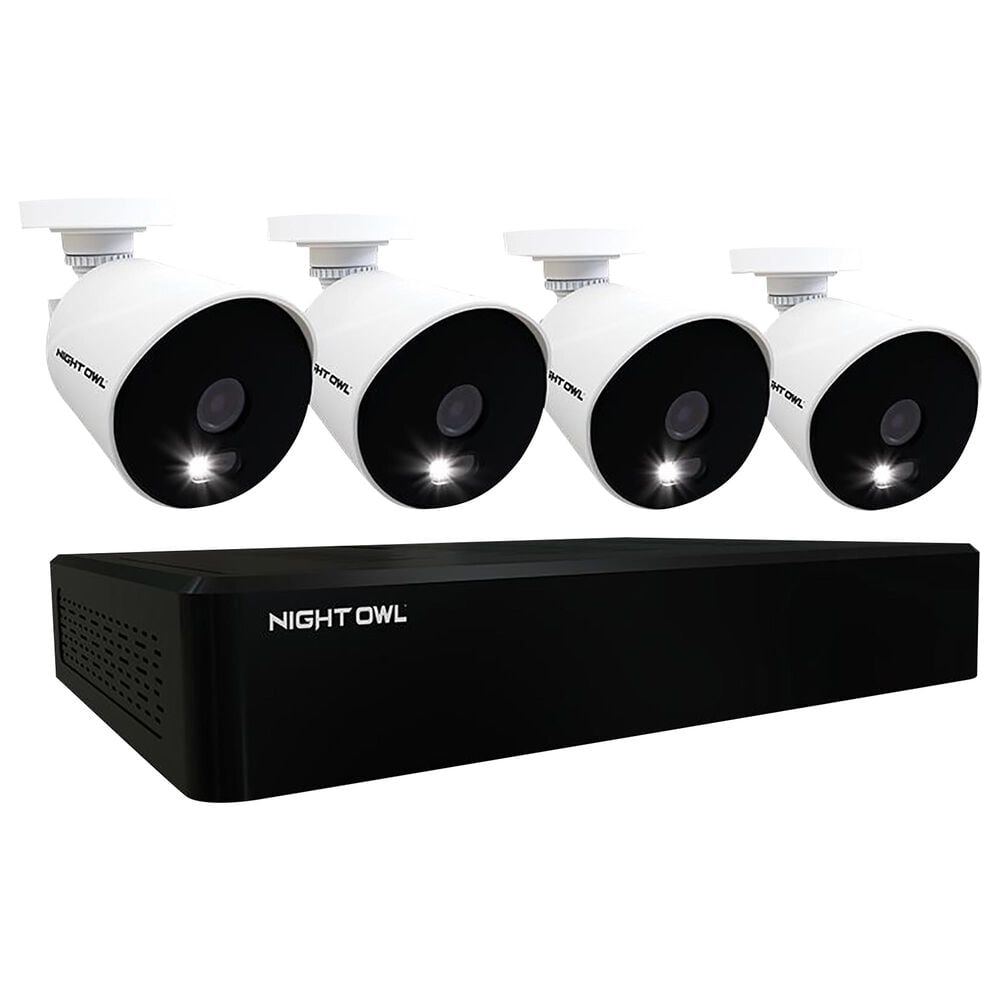 Night Owl 16-Channel 1080p Wired Security System with 1TB Hard Drive and 4 1080p Wired Spotlight Cameras in White, , large