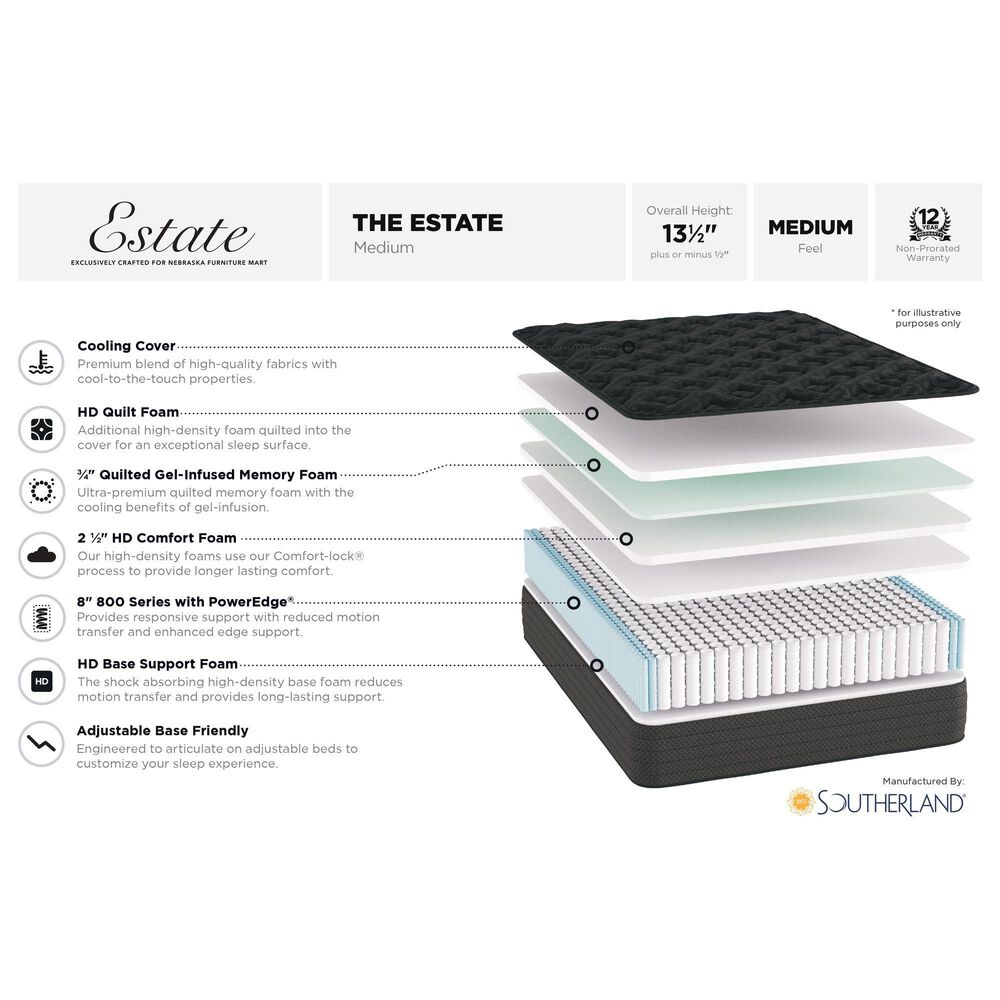 Estate Medium King Mattress, , large