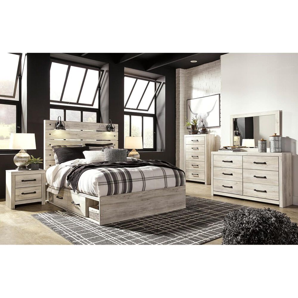 Ashley Cambeck Full Single Storage Bed in Whitewash, , large