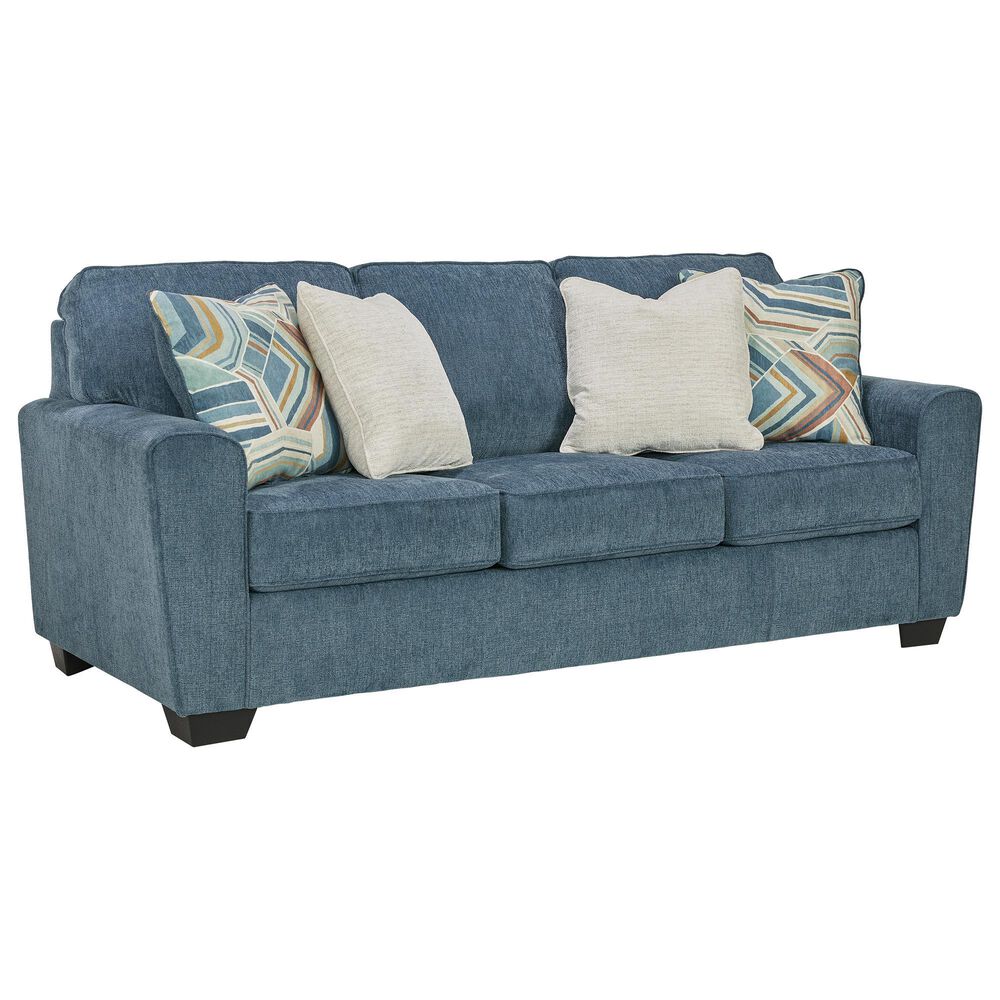 Ashley 7-Piece Living Room Set in Blue, , large