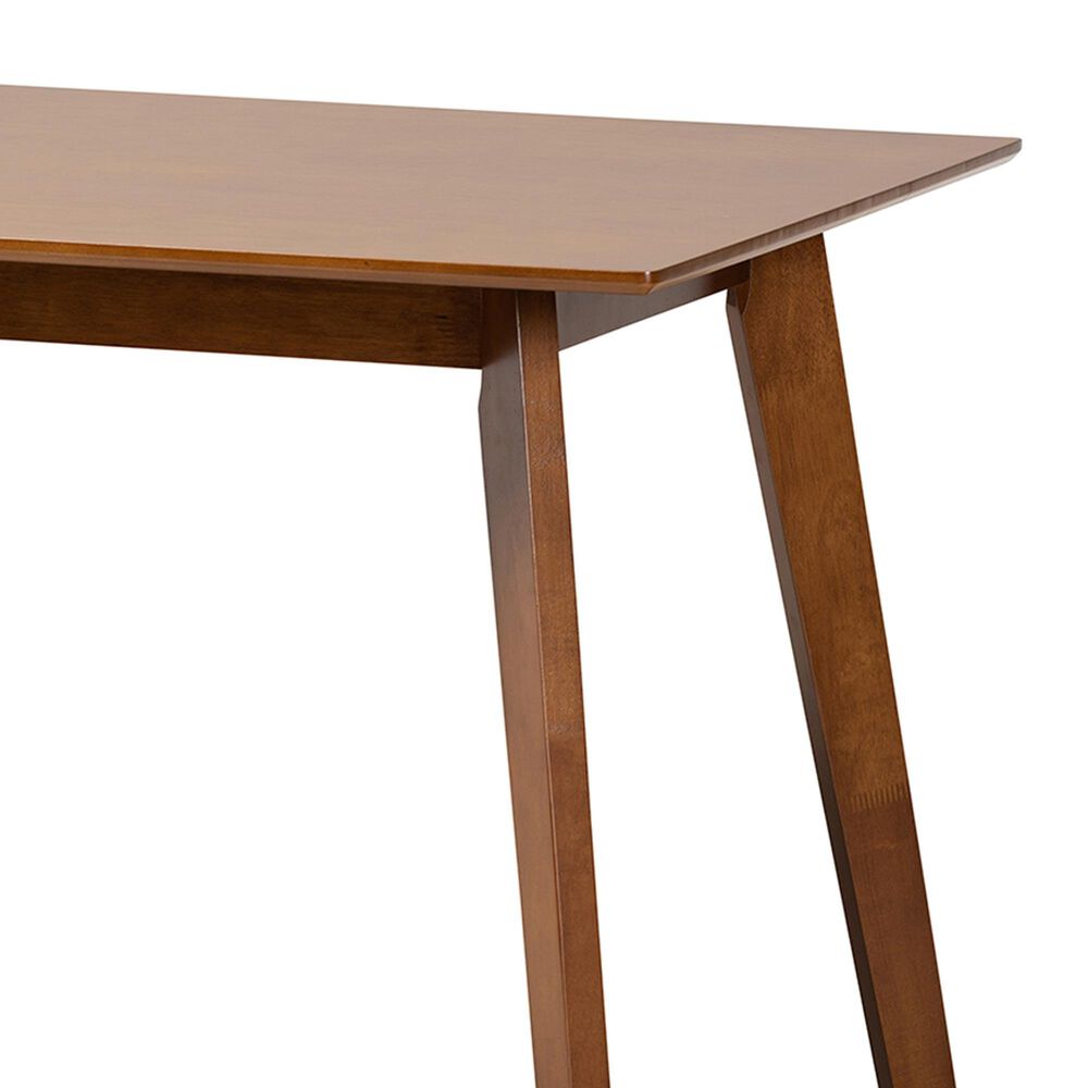 Baxton Studio Maila Dining Table in Walnut Brown - Table Only, , large