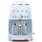 Smeg 47.34 Oz Drip Coffee Maker in Pastel Blue and Polished Chrome, , large