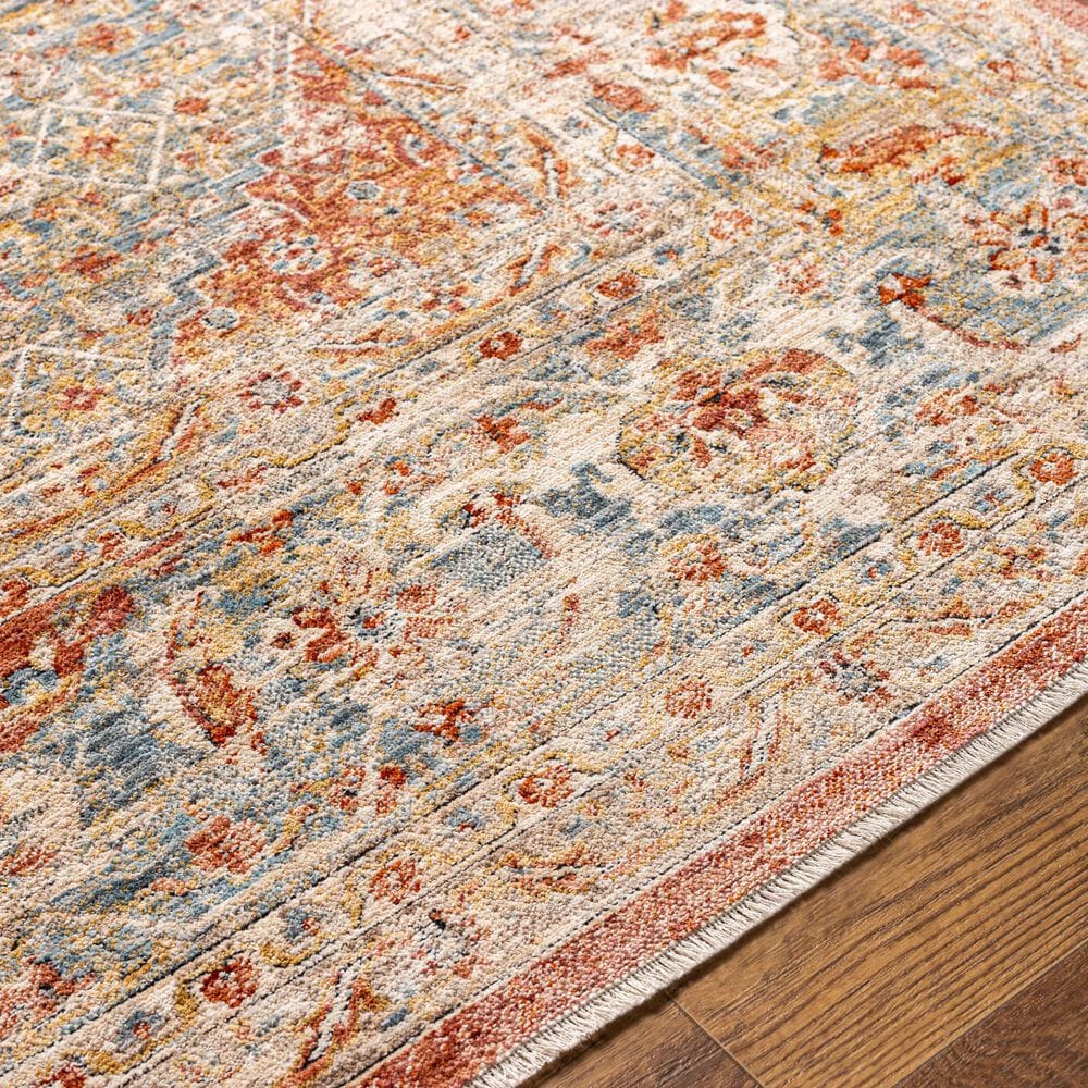 Surya Aspendos 2&#39; x 2&#39;11&quot; Black, Burgundy, Burnt Orange, Charcoal, Cream, Dark Blue, Denim, Dusty Pink, Light Gray and Must Area Rug, , large