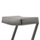 Blue River Atlantis 26" Backless Counter Stool with Matte Black Iron and Vintage Gray Faux Leather, , large