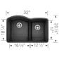 Blanco Diamond 32" 1-3/4 Double Bowl Kitchen Sink with Low Divide in Anthracite, , large