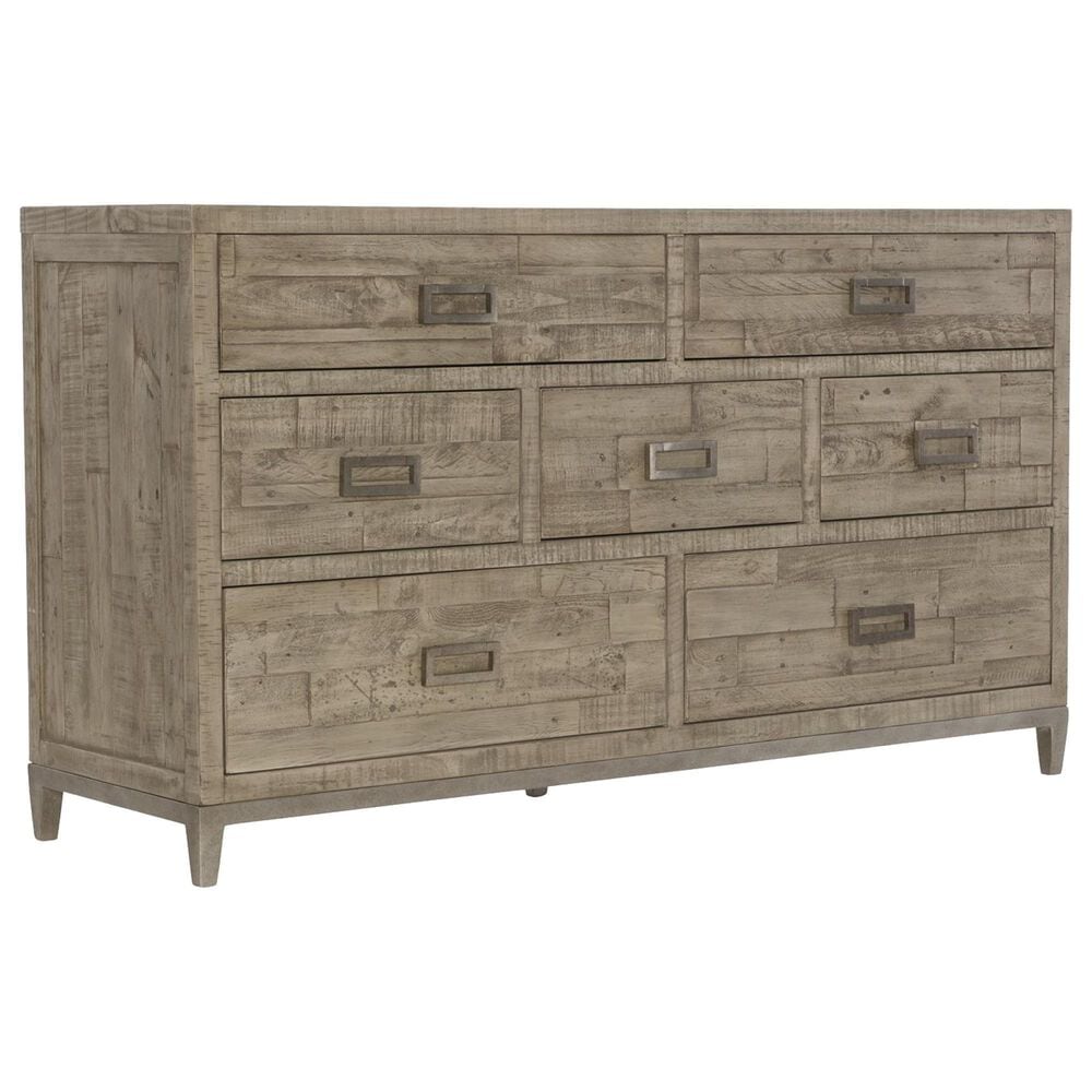 Bernhardt Highland Park Shaw 7-Drawer Dresser in Morel and Glazed Silver, , large