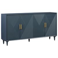 Crestview Collection Arvada 4-Door Sideboard in Blue