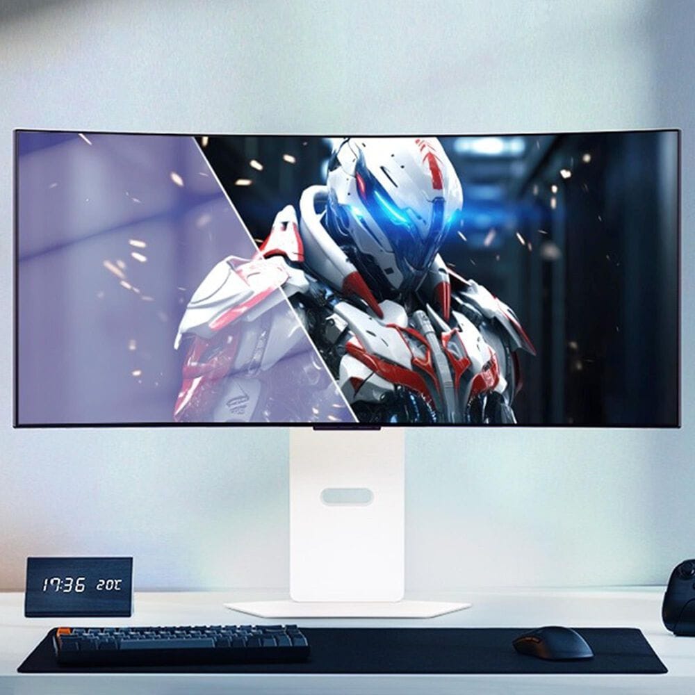 LG 34&quot; UltraGear OLED WQHD Curved Smart Gaming Monitor in White, , large