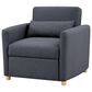 Lifestyle Solutions Conley Convertible Chair in Navy Blue, , large