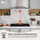 LG 2-Piece Kitchen Package with Print Proof Stainless Steel 6.4 Cu. Ft. Smart Combination Wall Oven and Black 36" Electric Cooktop, , large