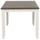 Linon Home Decor Jane Dining Table in Vanilla White and Grey - Table Only, , large