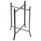 Creative Coop 2-Piece Round Metal Planter on Stand Set in White and Black, , large