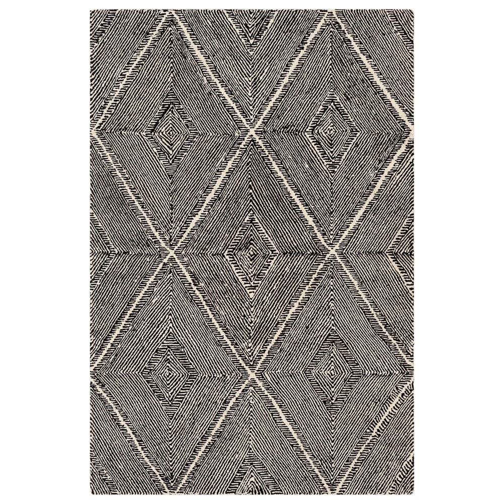 Surya Maroc MAR-2322 2" x 3" Black and Beige Area Rug, , large