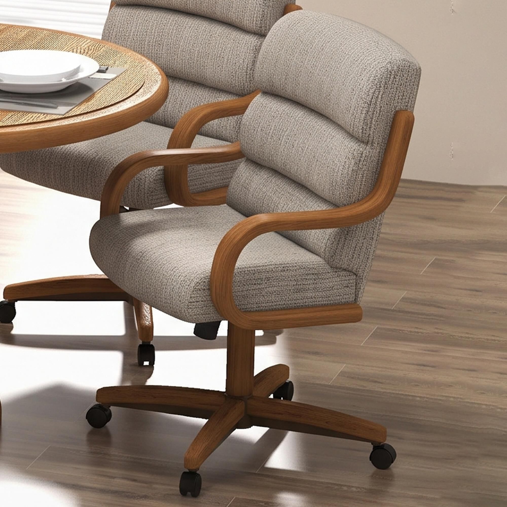 Northrow Nova Swivel Tilt Arm Chair in Fog