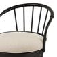 Armen Living Luther Swivel Counter Stool in Black, , large